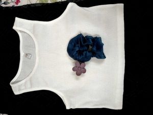 White Crop Tank Top