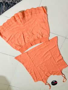 Peach Cami &amp; Shorts Set