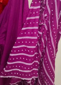 Purple Printed Kurta