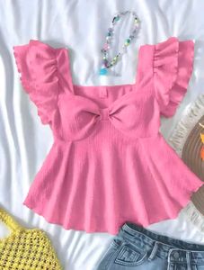 Cute Pink Bow Top