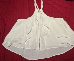 shein white halter top