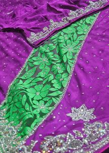 Beautiful Work Saree With Blouse ♥️