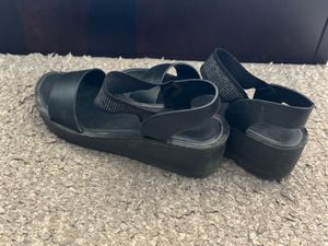 Black Bata wedges for daily wear