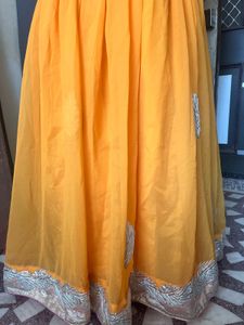 Orange Ethnic Skirt
