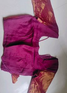 Purple Chiffon Saree