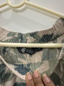 Beach Leafy Loose Fit Shorts, Waist- 30
