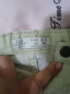 Zara Boys Cream Denim
