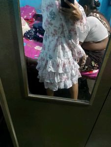 Floral Ruffle Mini Dress