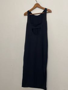Back open Bodycon Slit Dress