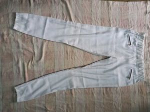Black Top &amp; White Zipper Pants Set