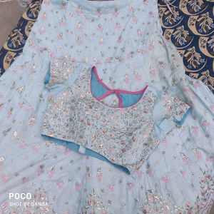 semi bridal lehenga
