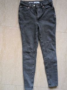 Mango Grey Wash Denim Jeans - Size Unknown