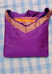 Purple Open sut Straight Kurti