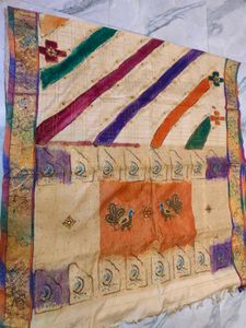 Vintage Indian Sari Fabric