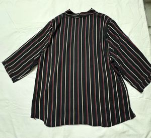 Striped V-Neck Top