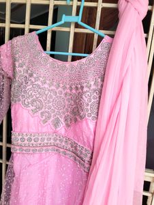 Light Pink Gown Wid Dupatta..