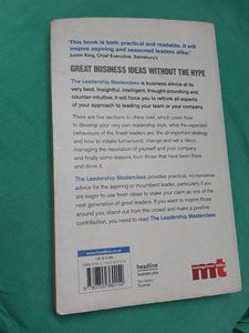Leadership Masterclass Book Business Ideas