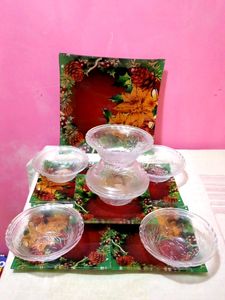 Dinner Set Glass Meterial