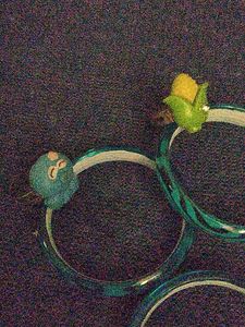 4 Stylish Bangle Set With 2 Finger Rings Gift