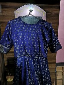 Elegant Blue Ethnic anarkali