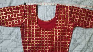 Red &amp; Gold Blouse