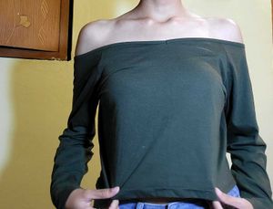 Olive Long Sleeve Top
