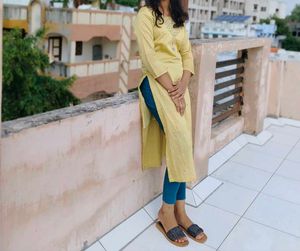 Elegant Yellow Kurti