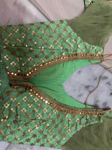 Green Lehenga Choli Set