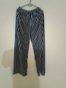 Black And White Line Plazo