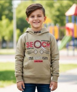 Boy's Graphic Print Hoodie