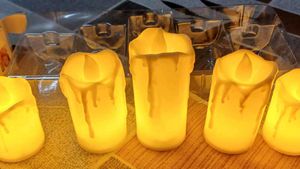 set of five. candle light