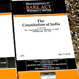 Constitution of India - AIBE Bare Act