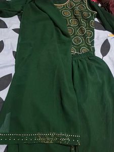 Green Suit Plazzo For Wedding