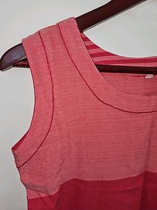 Sleeveless Pink Kurta