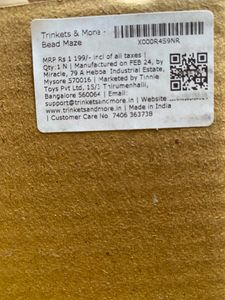 Bead Maze New With Box And Bill