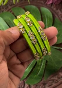 Handcrafted Silk Thread Bangles Set