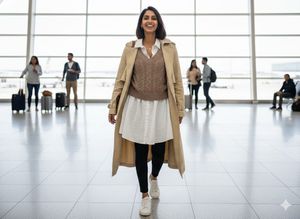 ✨ INSTA-CHIC: RIVER ISLAND Layered Knit Midi! 🤍🧶