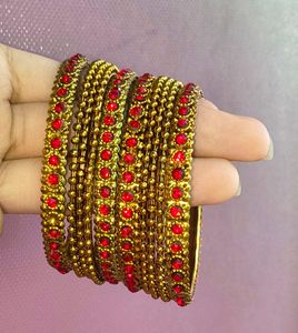 Red Stone Bangle