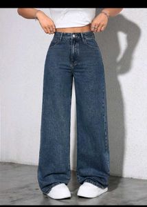 Wide Leg Denim Jeans
