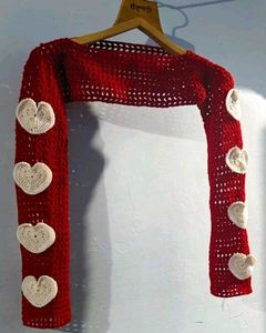 Crochet Heart Shrug ❤️