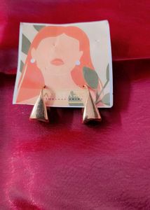 Geometric Gold Tone Earrings