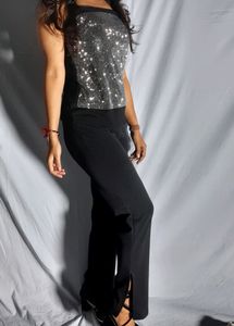 Price Drop!!!!! High Waist Black Pant In Boot Cut (Korean Style)