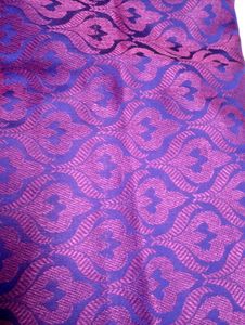 Purple &amp; Blue Silk Saree