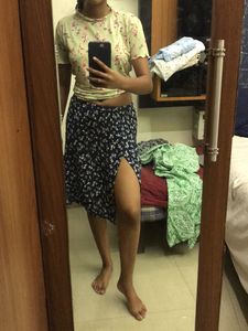 Floral Midi Skirt