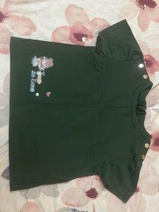 Cute Green Graphic Tee