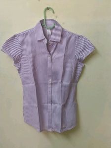 Formal Striped Shirt &amp; White Inner