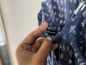 Zara Blue Corset Maxi Dress