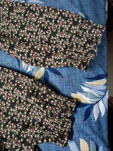BROWN FLORAL MAXI DRESS