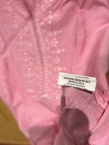 Baby Pink Colour Large Size Kurta