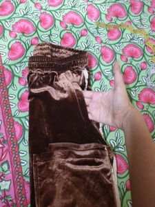 Brown Velvet Pants